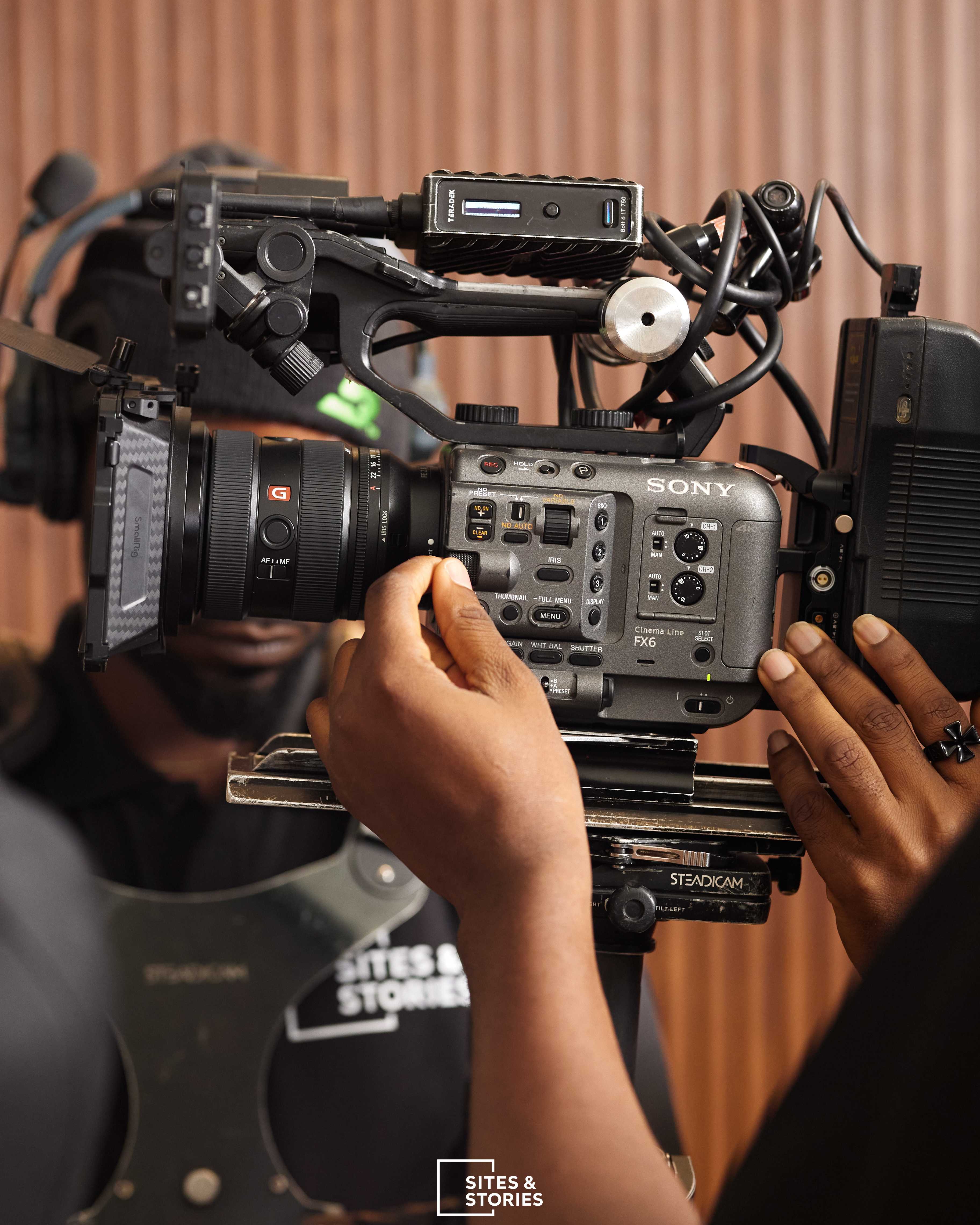Professional Sony FX6 cinema camera detail