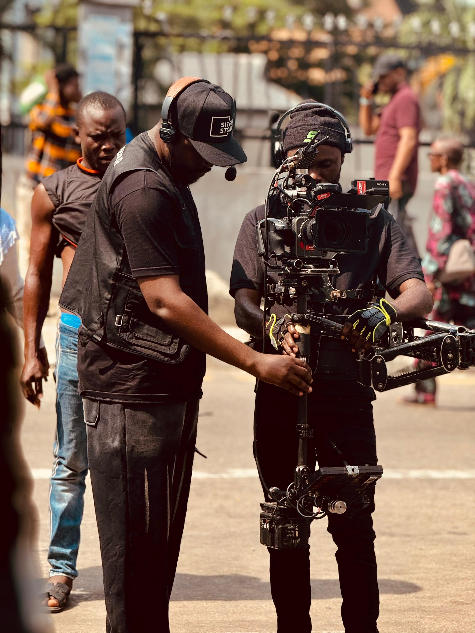 Sites & Stories team with professional cinema equipment