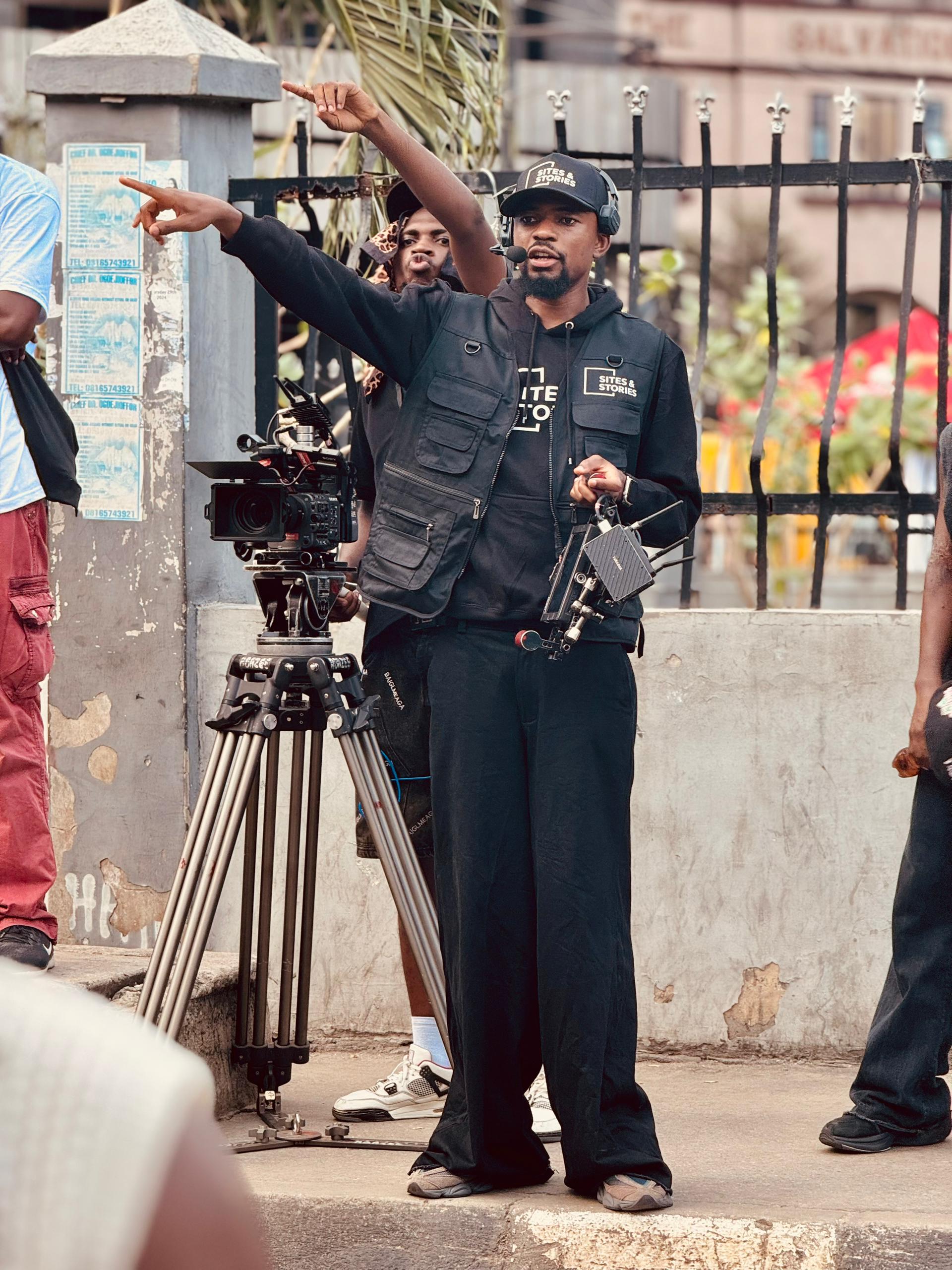 Sites & Stories team directing a professional shoot